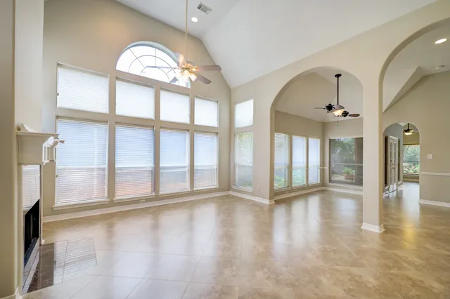 a view of an entryway with a window