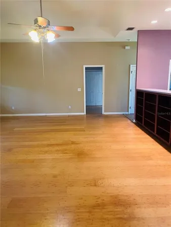 a view of a room with an empty space