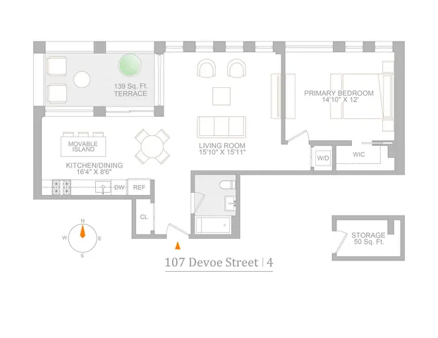 $1,445,000 | 109 Devoe Street, Unit 4 | Williamsburg