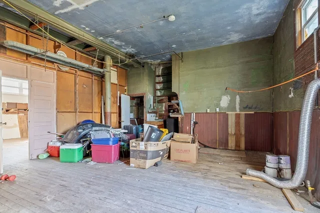 a view of a room with storage and utility