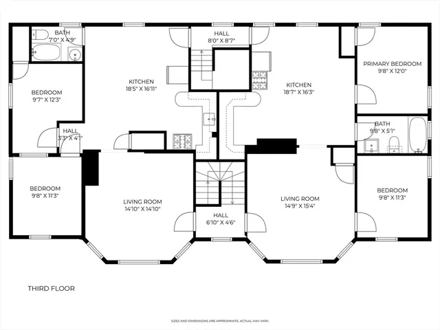 a picture of a wall with a white and white refrigerator