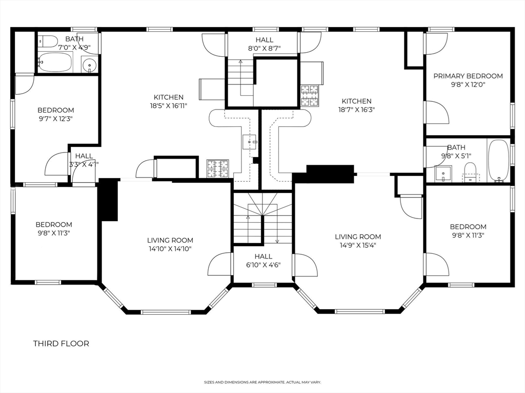 84 Cory Street Fall River, MA 02720 - Photo 34 of 36 a picture of a wall with a white and white refrigerator