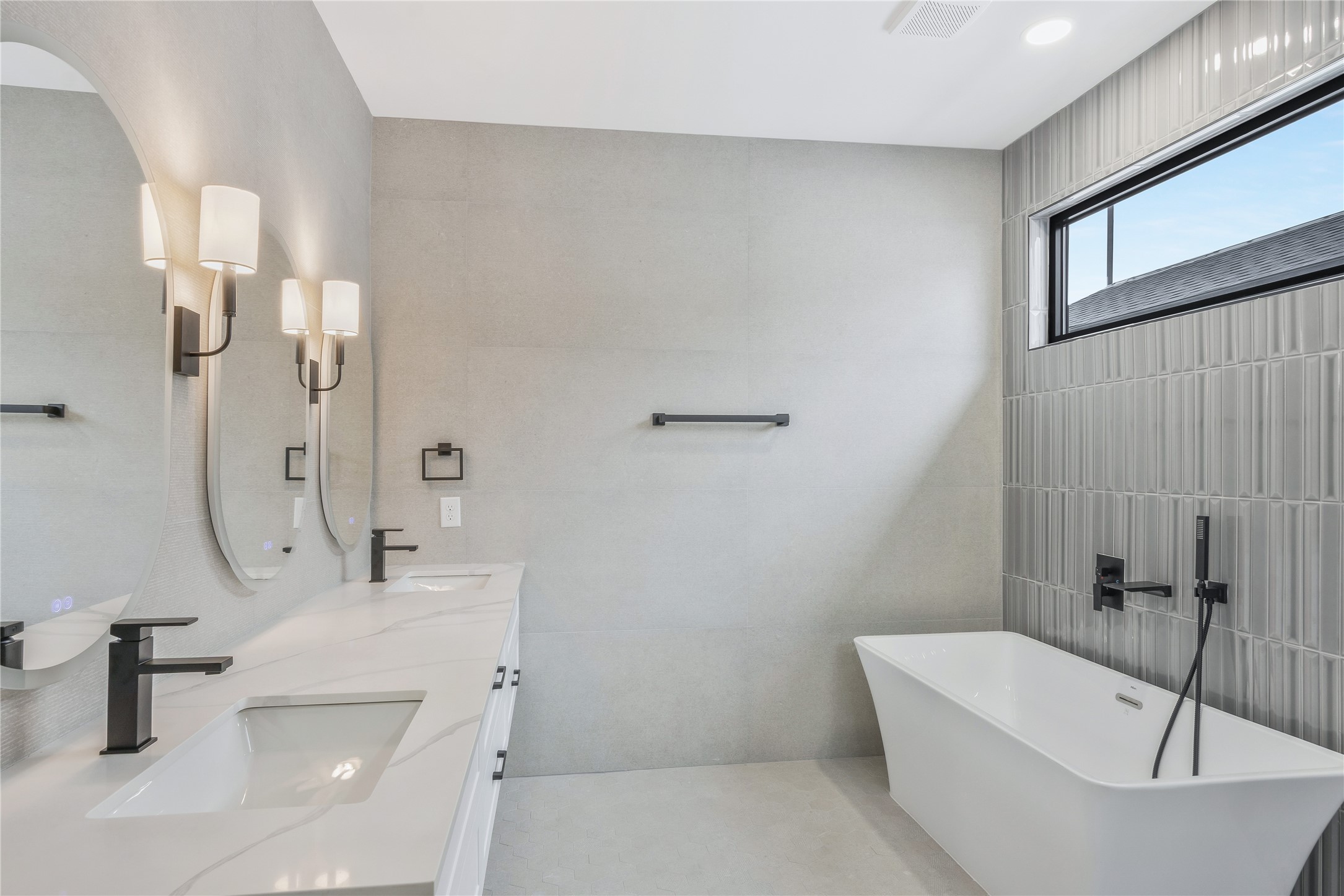 2239 Blalock Road Houston, TX 77080 - Photo 23 of 33 a bathroom with a sink a toilet and shower