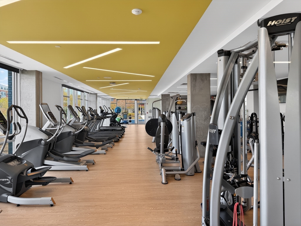 45 Lewis Street, Unit 316 Boston, MA 02128 - Photo 19 of 32 a view of a room with gym equipment