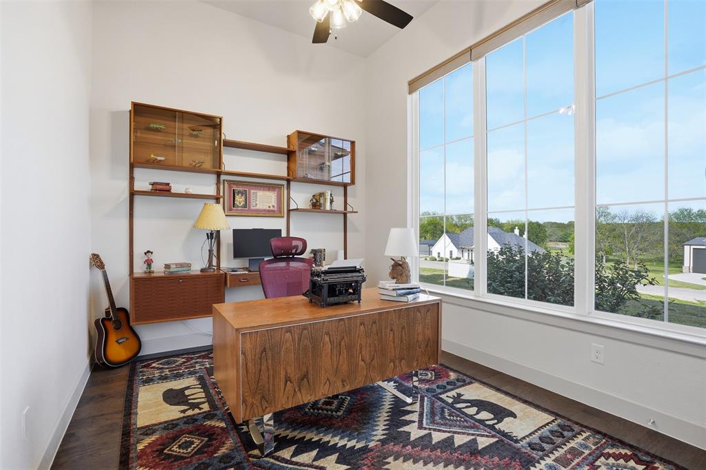 220 Greene Road Weatherford, TX 76087 - Photo 8 of 39 Dedicated office at front of home