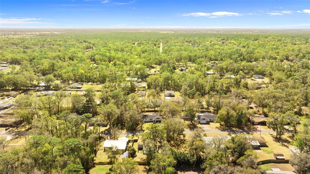 6096 East Tremont Street Inverness, FL 34452 - Photo 38 of 47 an aerial view of residential houses with outdoor space and trees