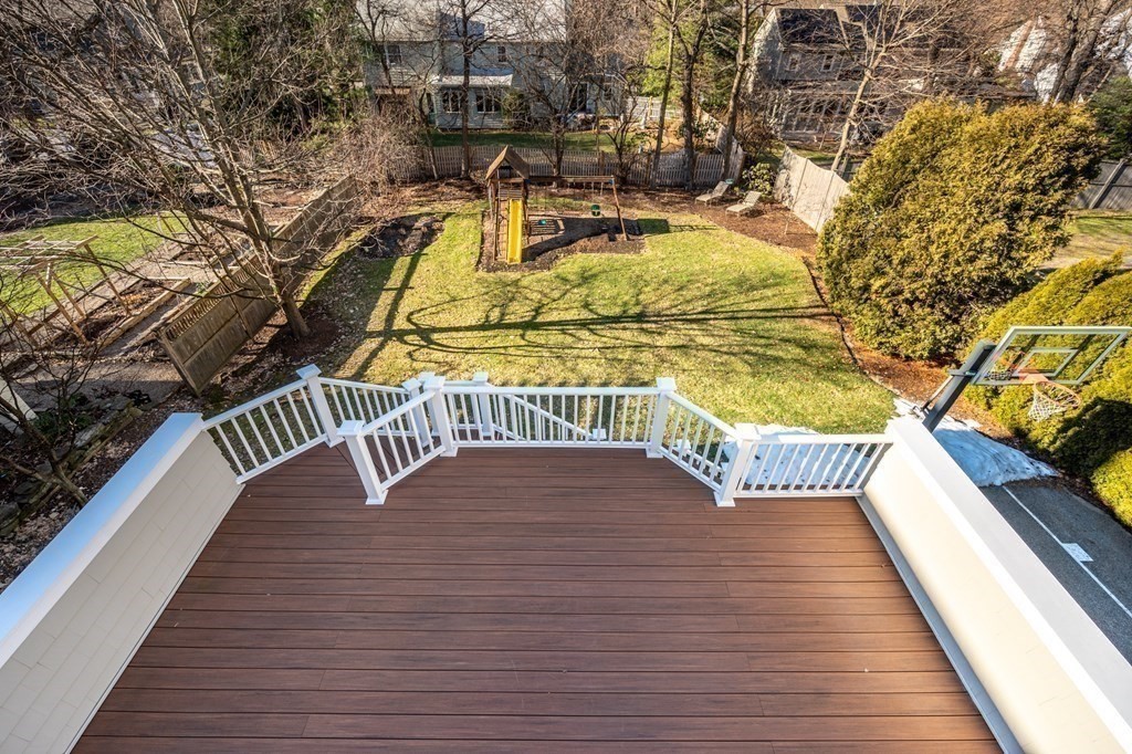 64 Garland Road Newton, MA 02459 - Photo 3 of 27 a view of outdoor space deck and large trees