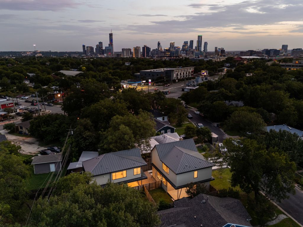 2903 Breeze Terrace, Unit 2 Austin, TX 78722 - Photo 35 of 36 Aerial view of city skyline