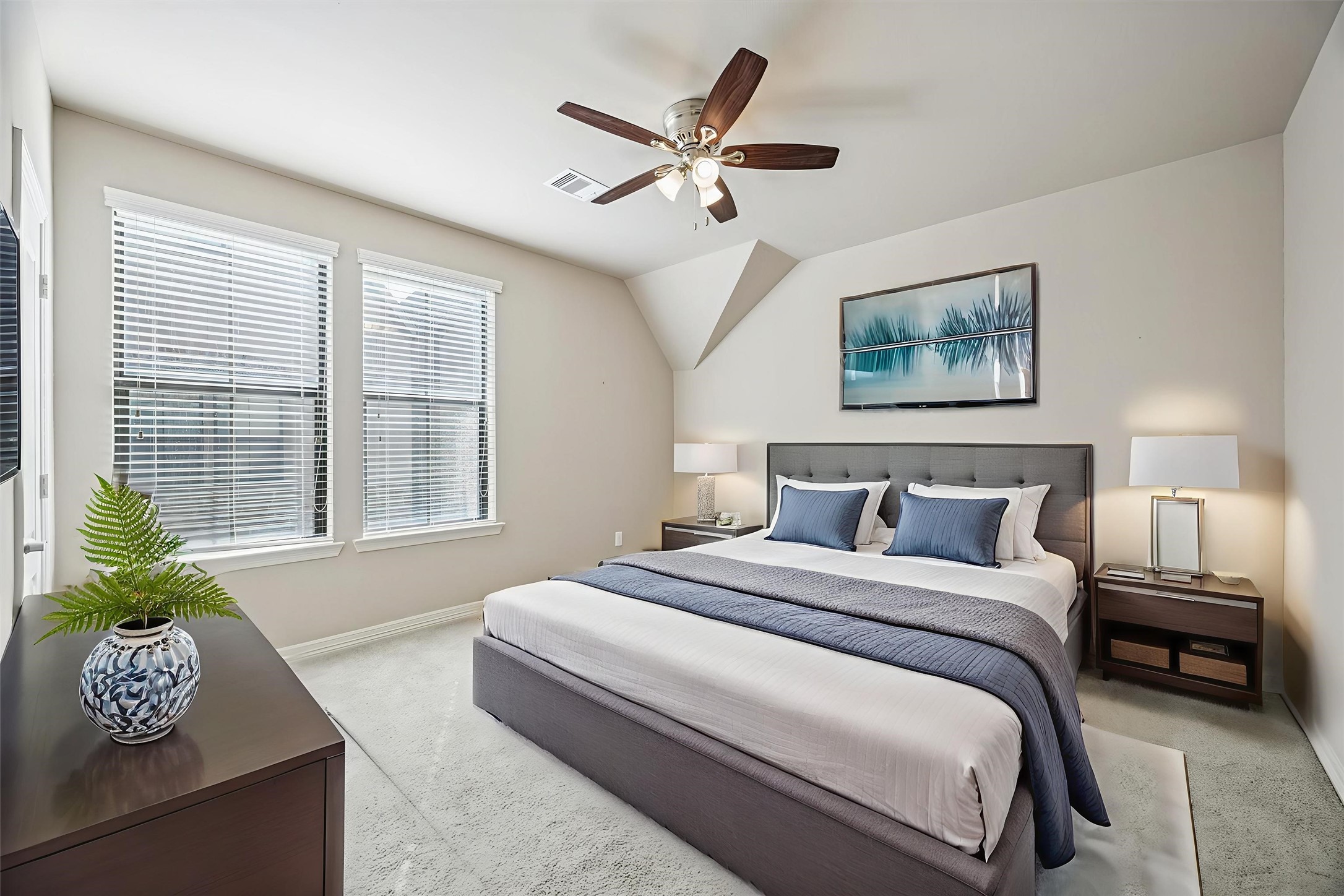 5749 Larkin Street Houston, TX 77007 - Photo 15 of 35 The secondary bedrooms are sizeable, have ample natural light, and lighted fans.