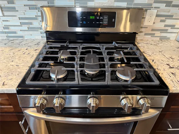a close view of stove