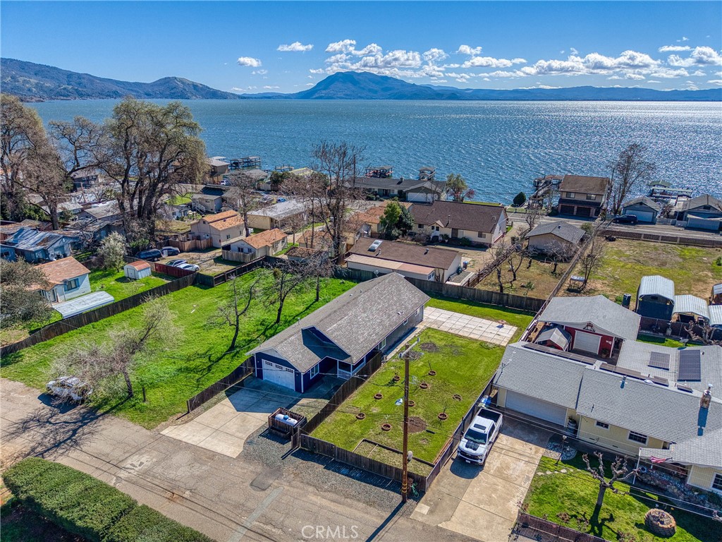 3483 Beach Street Nice, CA 95464 - Photo 39 of 40 an aerial view of a house with a ocean view