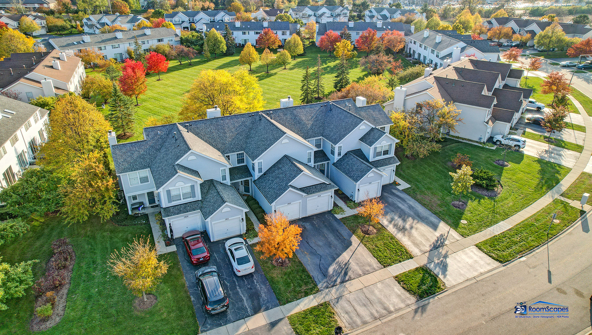 17833 Braewick Road Gurnee, IL 60031 - Photo 26 of 33 an aerial view of residential house with swimming pool