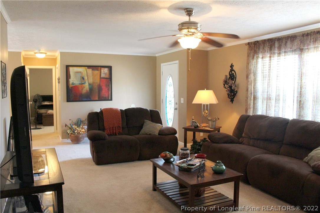 4023 Hoffman Road Jackson Springs, NC 27281 - Photo 3 of 22 a living room with furniture and a large window