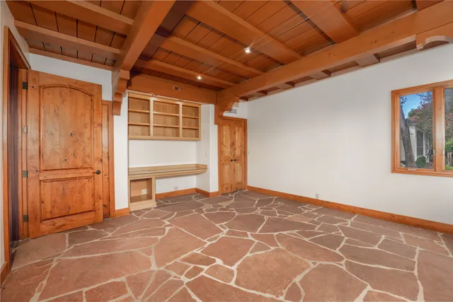 a room with window washer and dryer