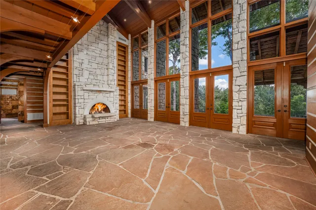 a view of a house with a outdoor space