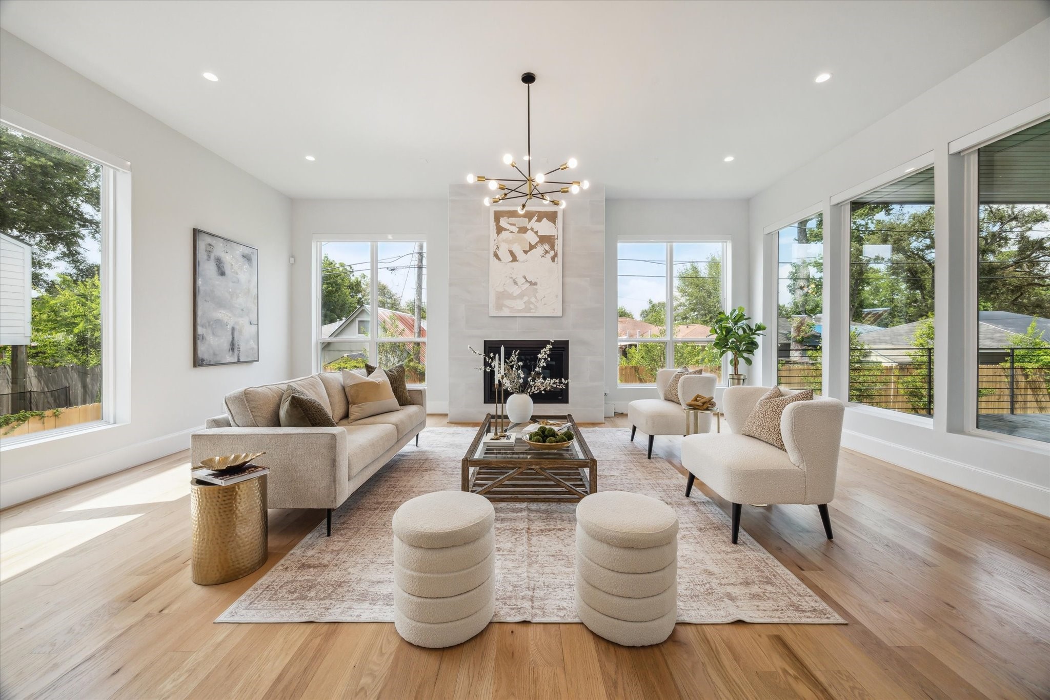2202 Hewitt Drive Houston, TX 77018 - Photo 4 of 39 Just off the kitchen, the second living area offers a more informal space ideal for everyday living.