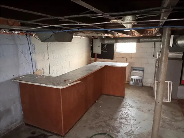 a view of storage and utility room