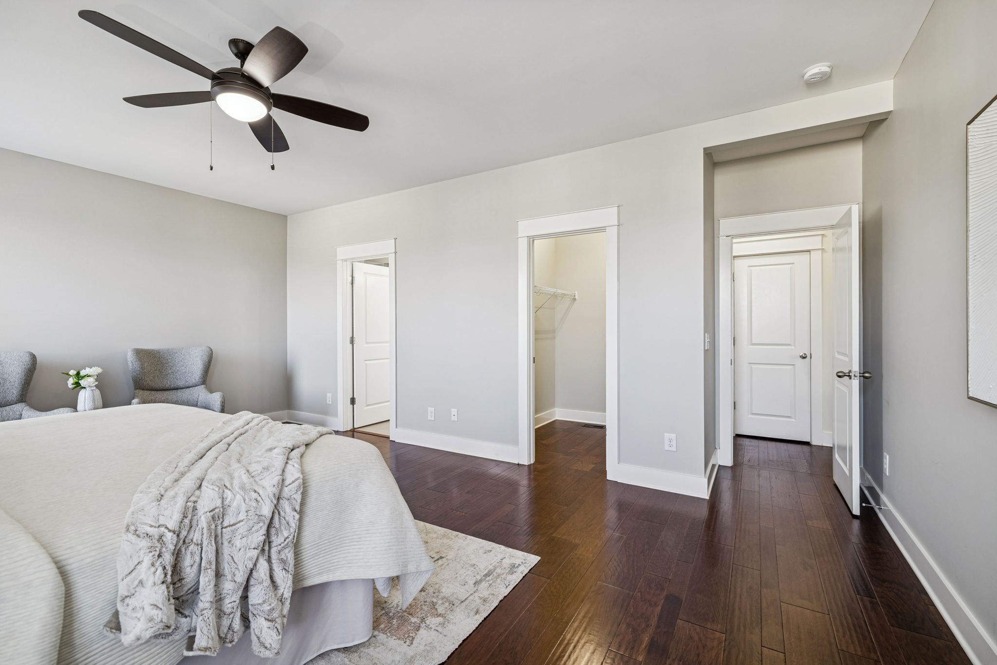 737 Newcomb Street Franklin, TN 37064 - Photo 40 of 99 a spacious bedroom with a bed and a ceiling fan