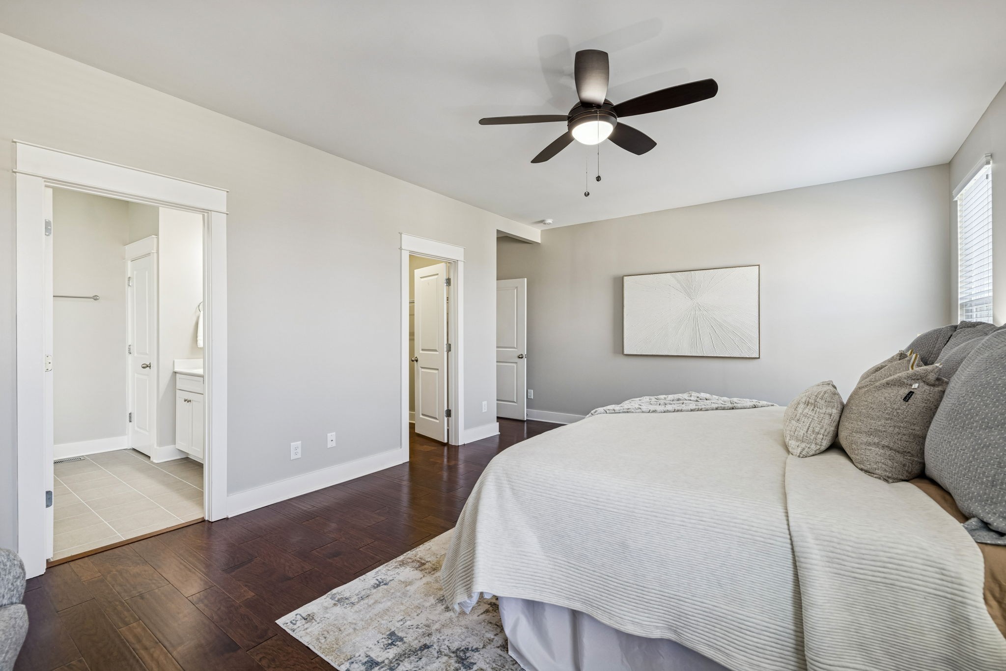 737 Newcomb Street Franklin, TN 37064 - Photo 45 of 99 a bedroom with a bed and wooden floor