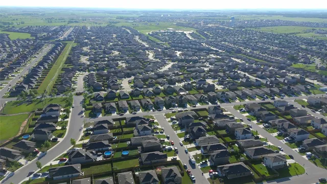an aerial view of city