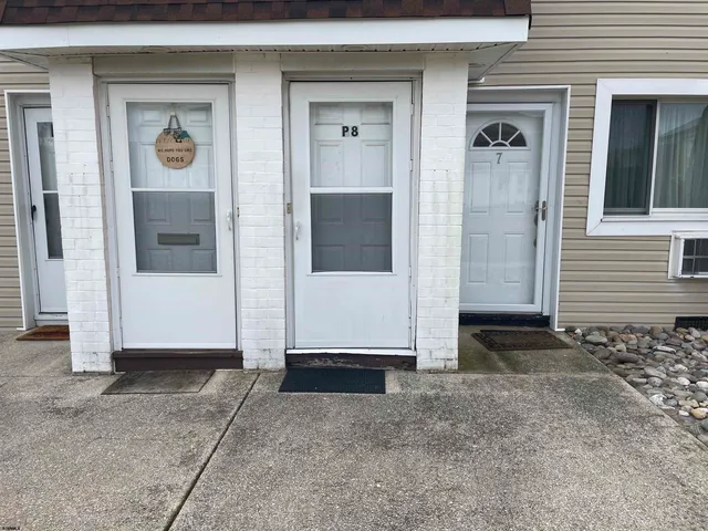 a view of front door of house