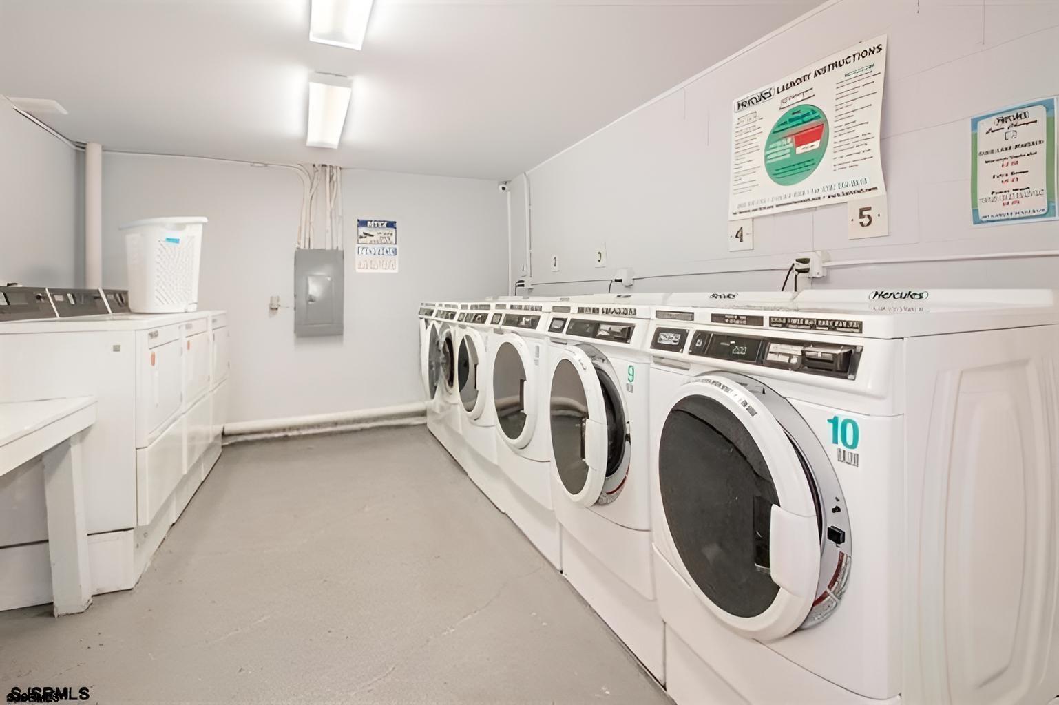 4901 Harbor Beach Boulevard, Unit P8 Brigantine, NJ 08203 - Photo 16 of 39 a utility room with dryer and washer