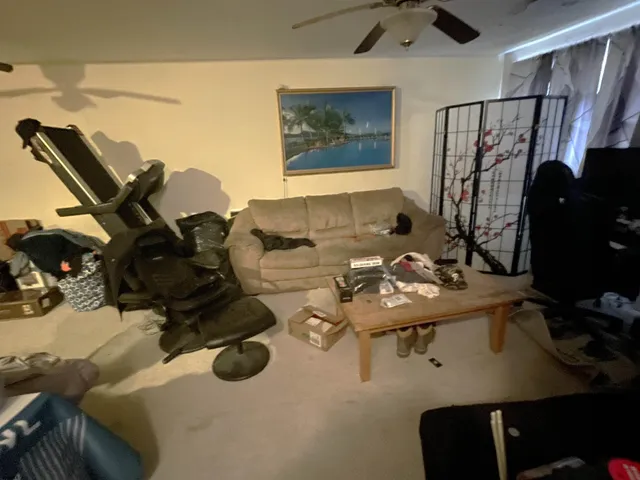 a view of a workspace with furniture