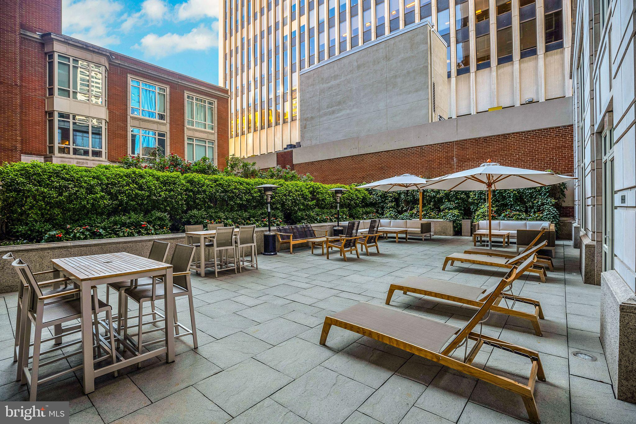 130 South 18th Street, Unit 2801 Philadelphia, PA 19103 - Photo 47 of 51 a outdoor space with lots of tables and chairs