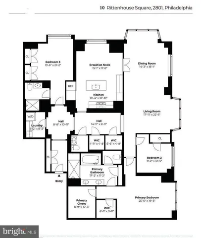 $2,999,995 | 130 South 18th Street, Unit 2801, Philadelphia, PA 19103