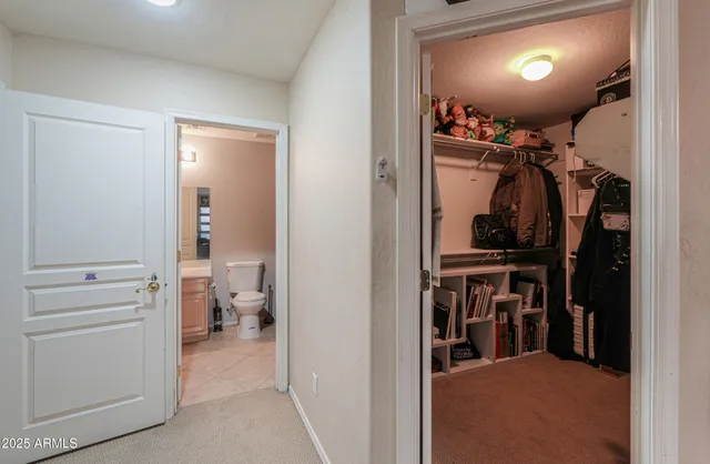 a view of a street with a building in the background