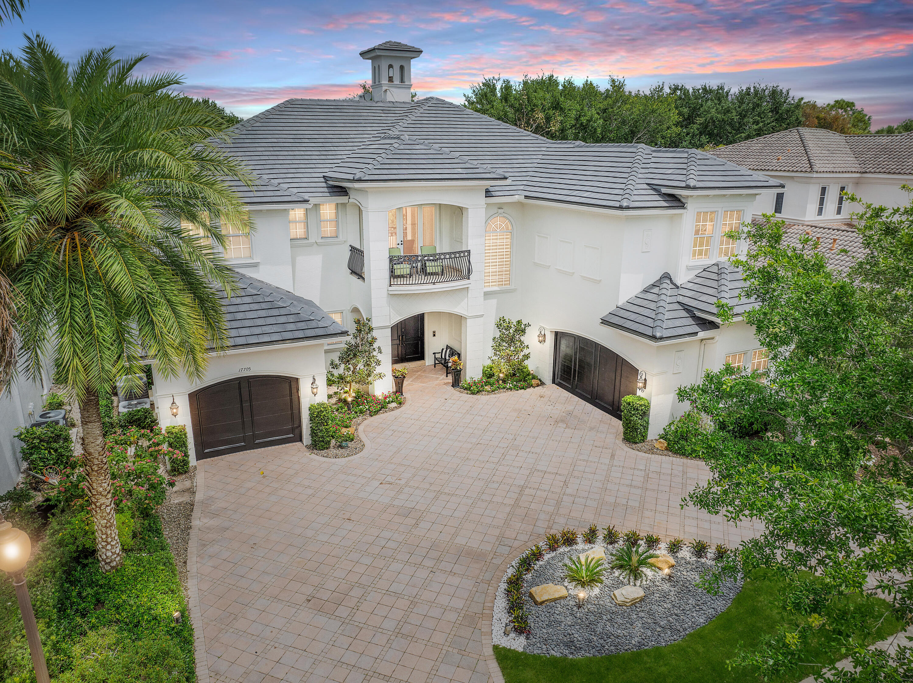 17705 Middlebrook Way Boca Raton, FL 33496 - Photo 6 of 94 exterior AT DUSK 17705