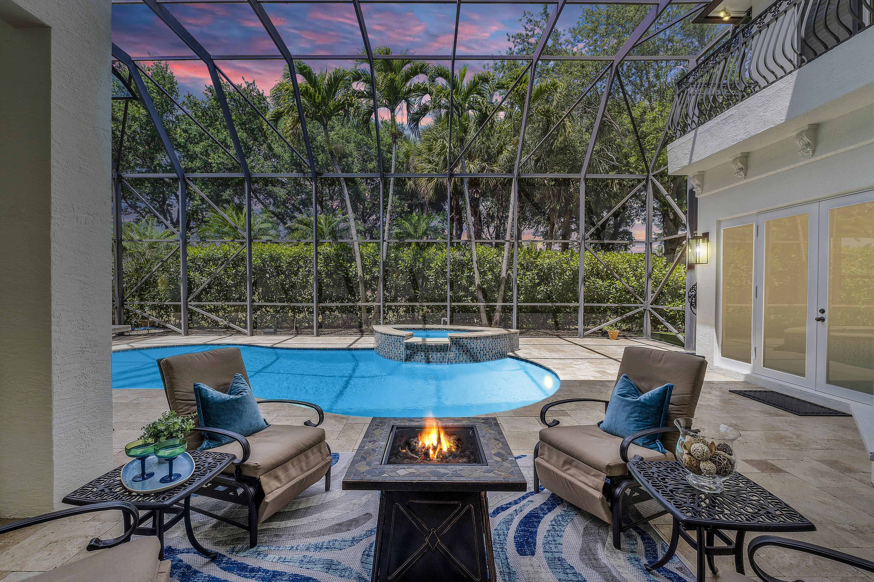 17705 Middlebrook Way Boca Raton, FL 33496 - Photo 64 of 94 firepit at sunset 17705