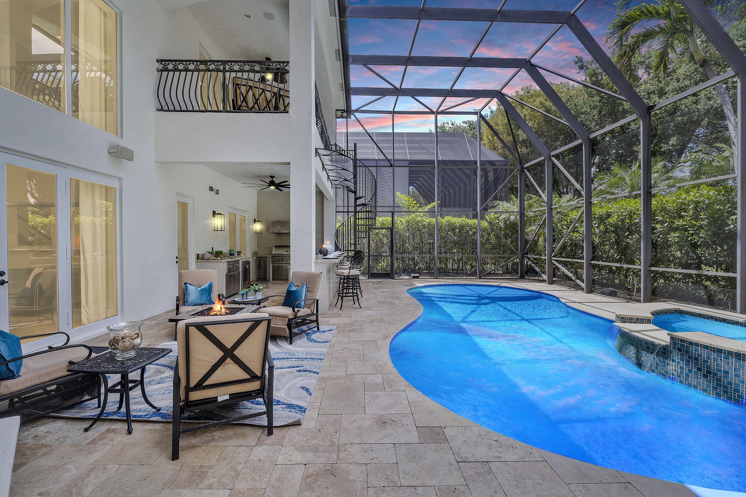 17705 Middlebrook Way Boca Raton, FL 33496 - Photo 65 of 94 pool blue at dusk 17705.jpg size