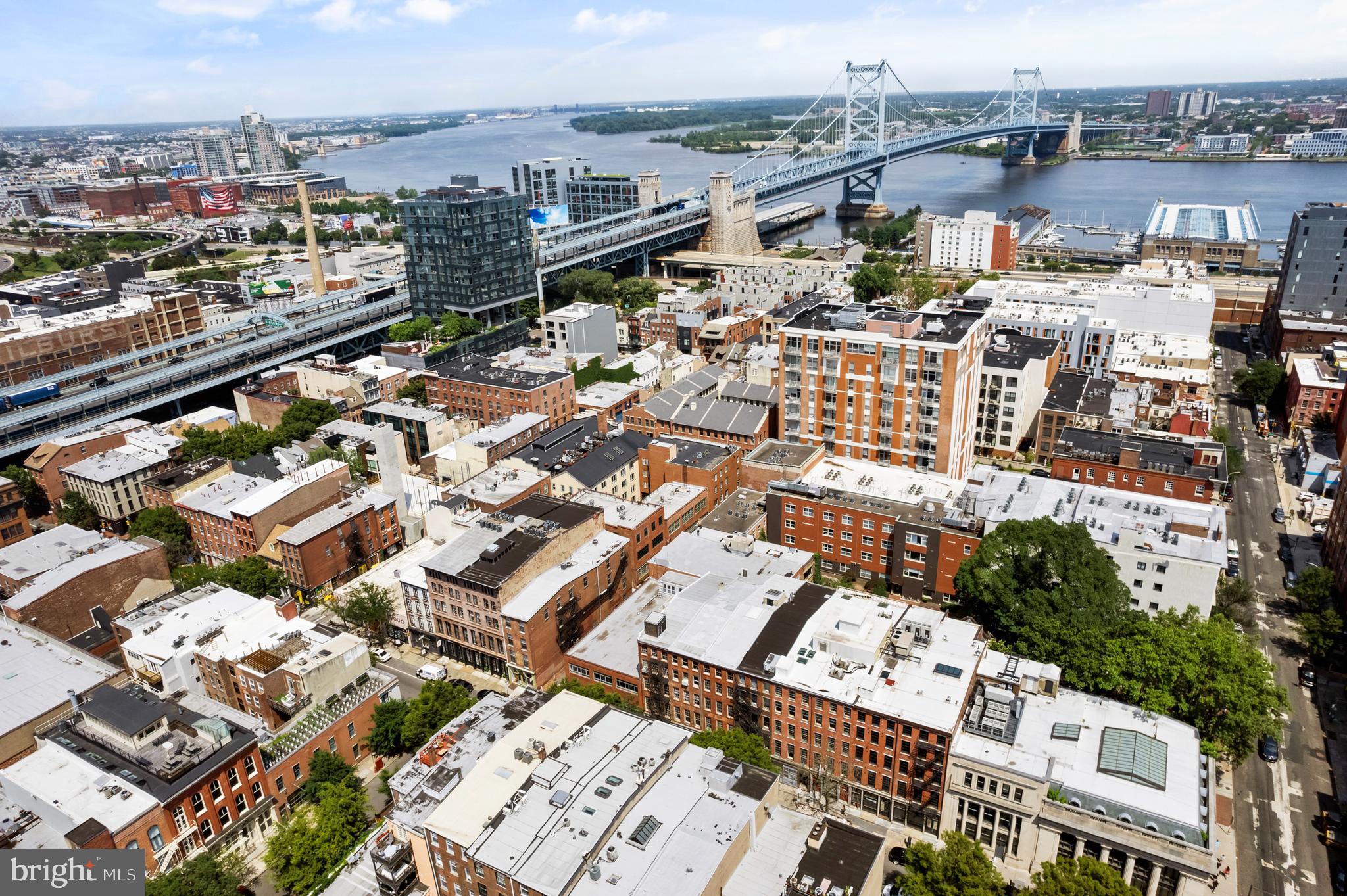 136 North Bread Street, Unit 130 Philadelphia, PA 19106 - Photo 27 of 31 an aerial view of a city