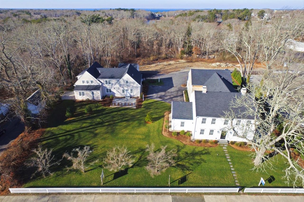 80 County Road, Unit 3 North Falmouth, MA 02556 - Photo 17 of 17 an aerial view of a house with a yard