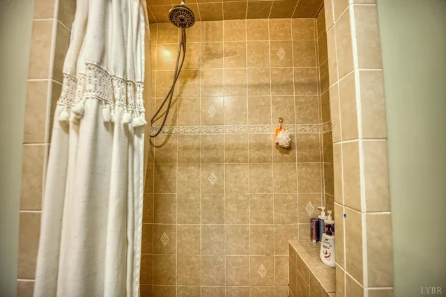 a backyard of a house with a garden