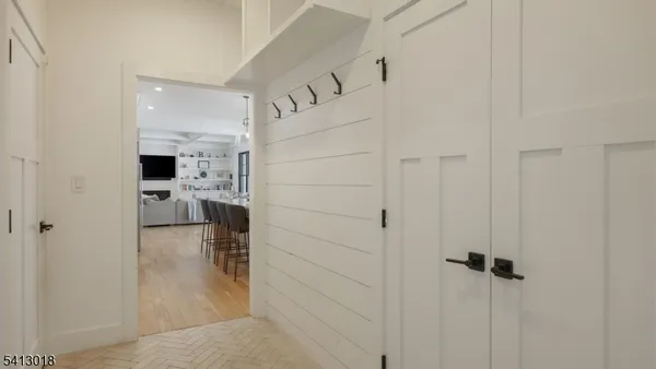 a bedroom with a bed and a desk