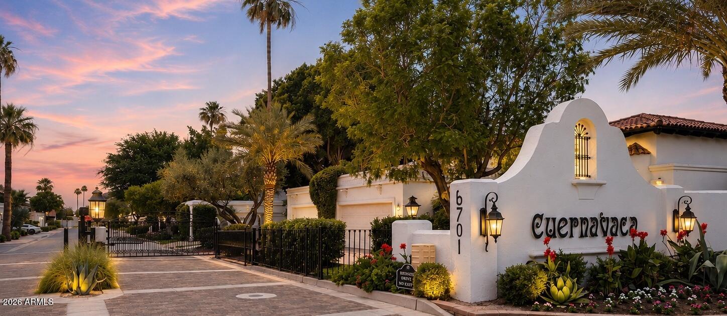 6701 North Scottsdale Road, Unit 24 Scottsdale, AZ 85250 - Photo 25 of 27 gated entry