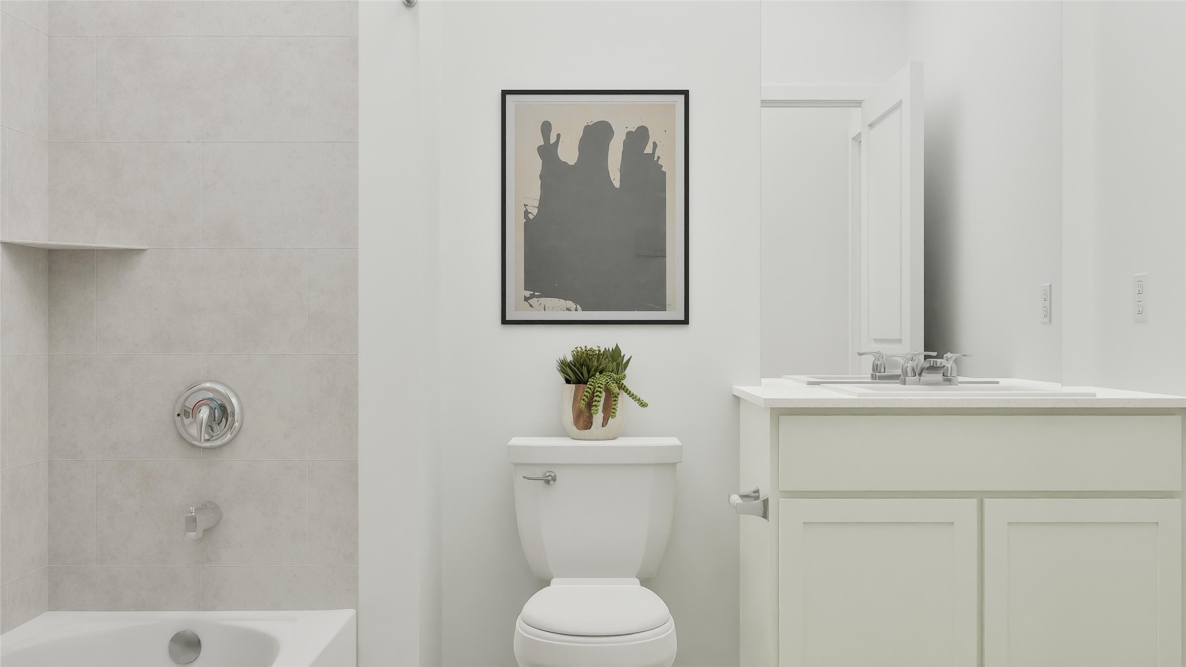 1614 Windrose Bend Angleton, TX 77515 - Photo 24 of 24 a bathroom with a sink mirror and toilet