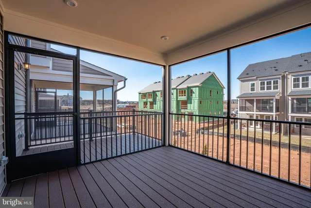 a view of a city from a balcony