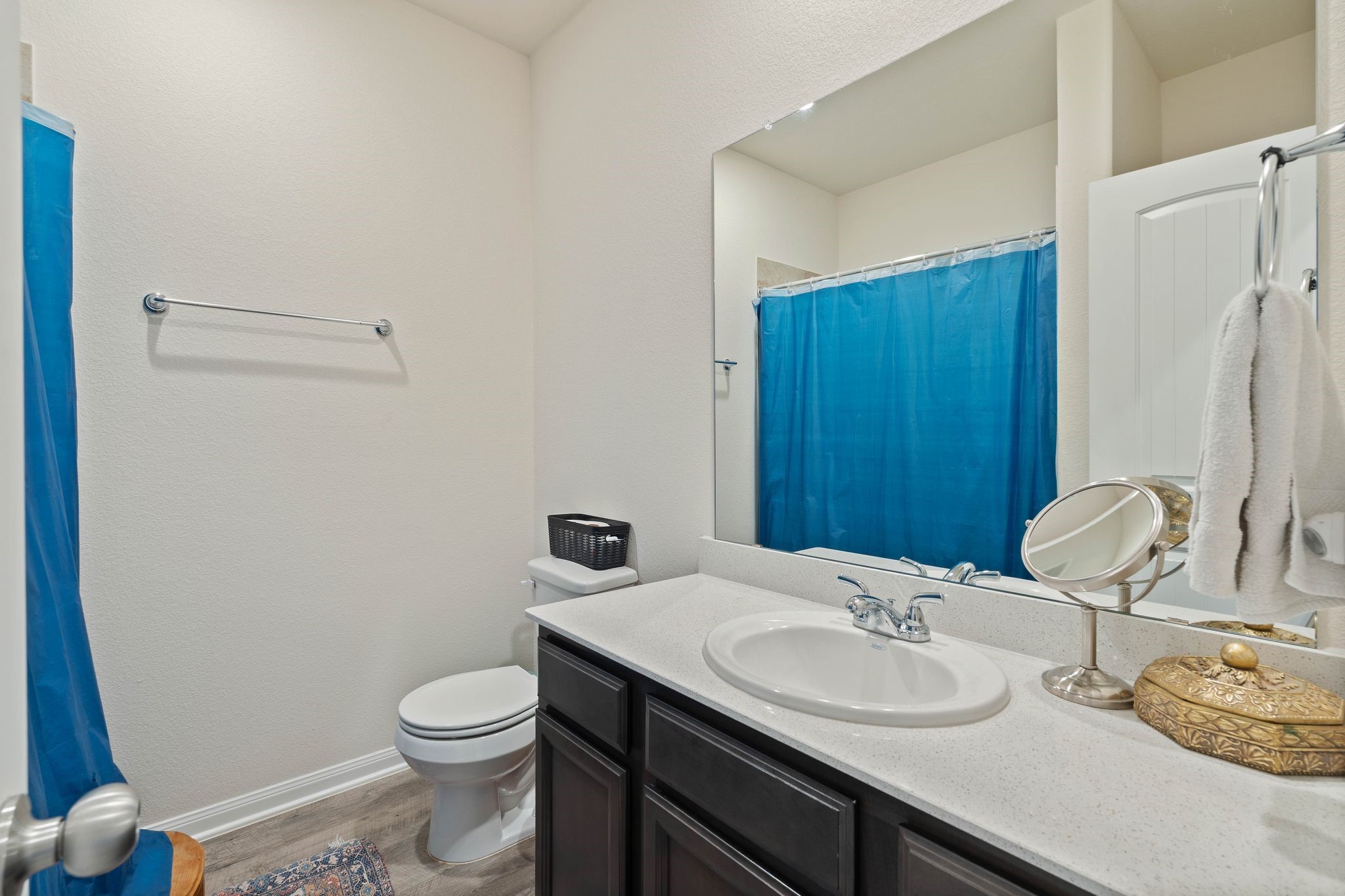 16450 Stonewall Street Conroe, TX 77303 - Photo 25 of 43 Full bathroom with shower/tub combo and vanity storage.