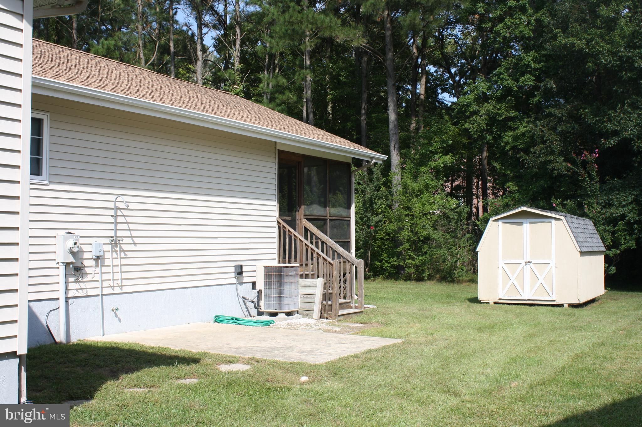 3 Bridgewater Road Ocean Pines, MD 21811 - Photo 21 of 30 Small patio and a Nice shed