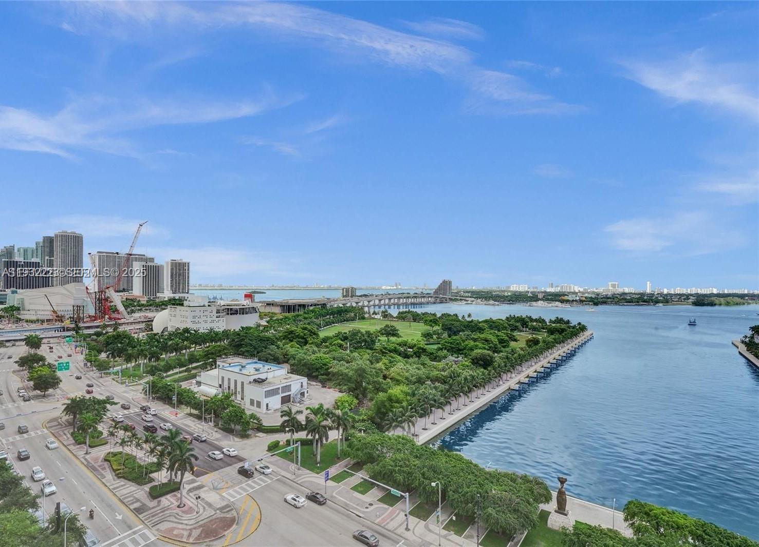 888 Biscayne Boulevard, Unit 709 Miami, FL 33132 - Photo 46 of 48 a view of a city and a lake view