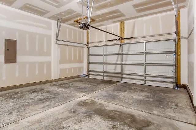 a balcony with wooden floor