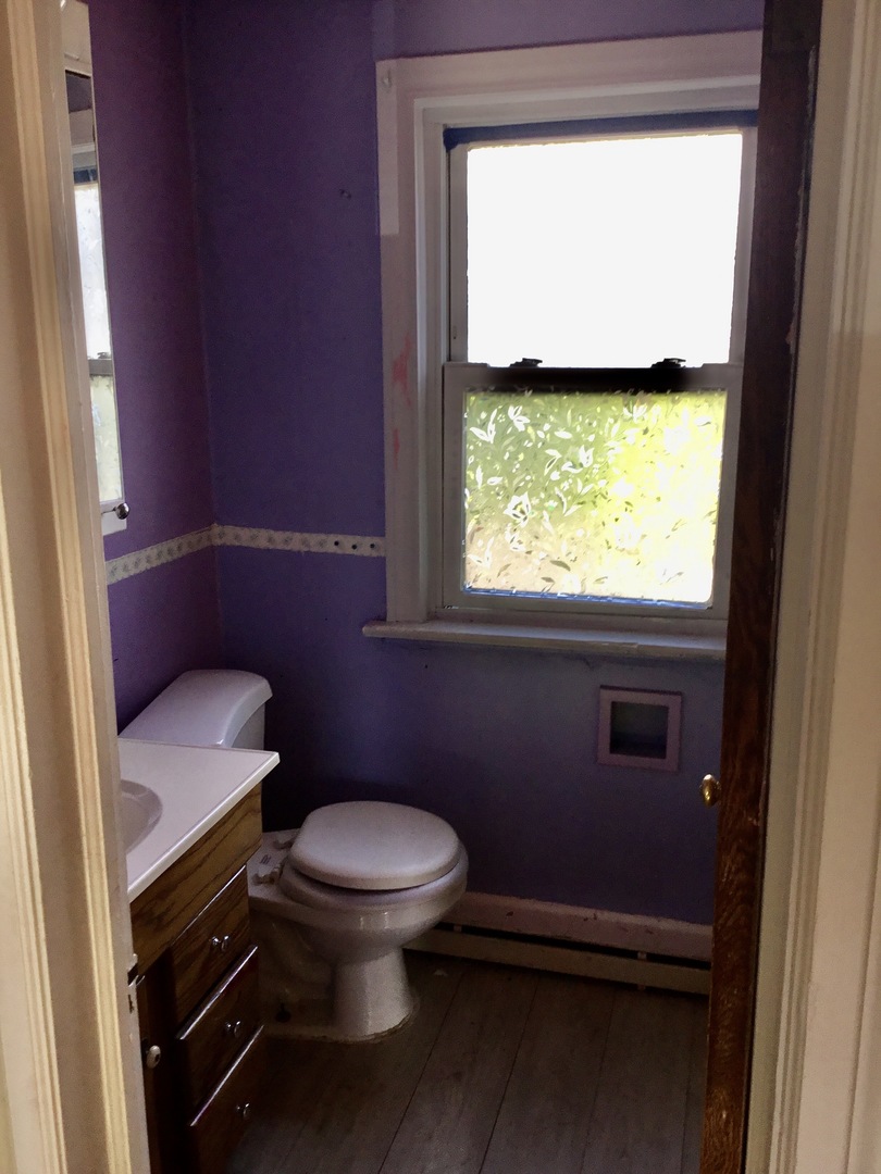 206 East Camp McDonald Road Prospect Heights, IL 60070 - Photo 35 of 57 a bathroom with a toilet a sink and a window
