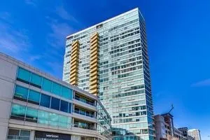 a front view of a building