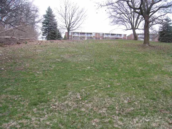 a view of a field with trees