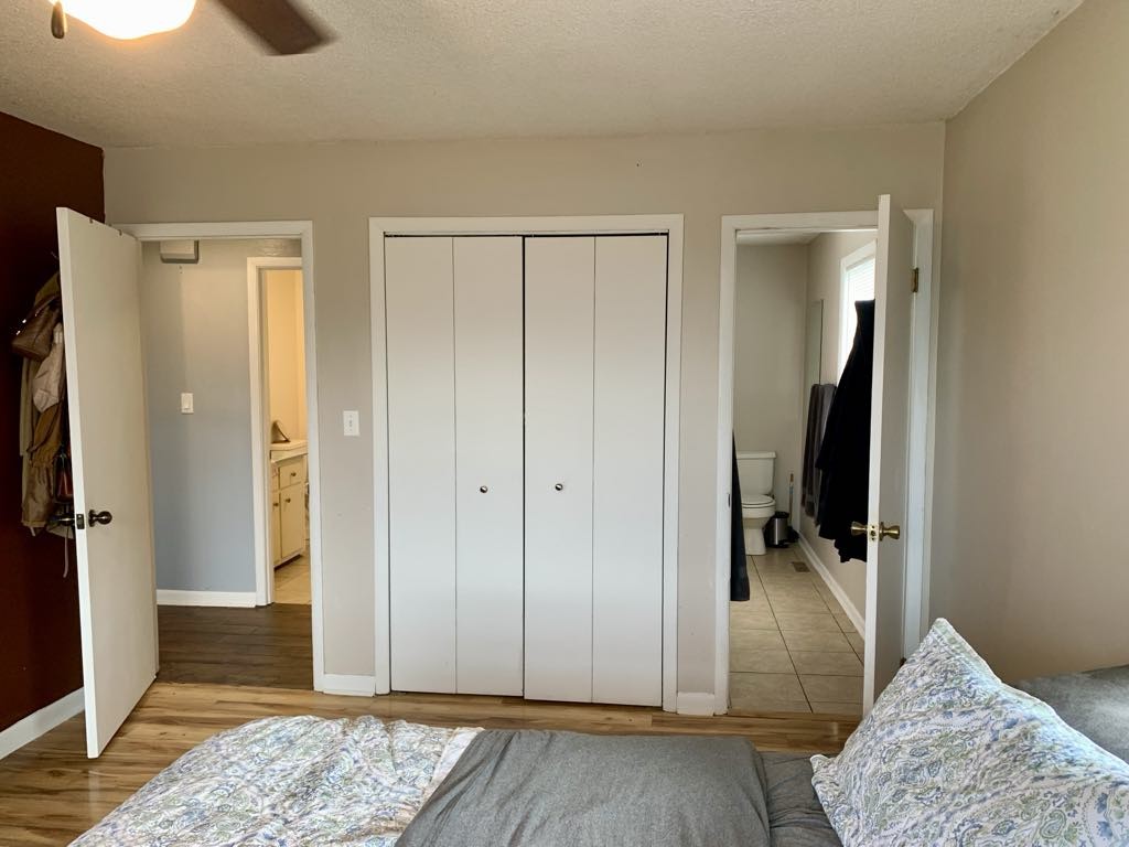 102 McDougal Road Fayetteville, TN 37334 - Photo 18 of 27 a view of a hallway with wooden floor and closet