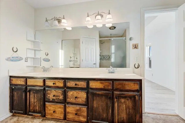 a view of a yard in front of a house