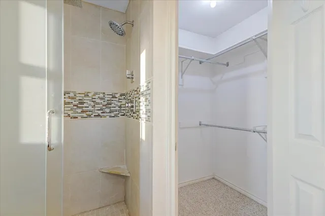 a view of a room with furniture